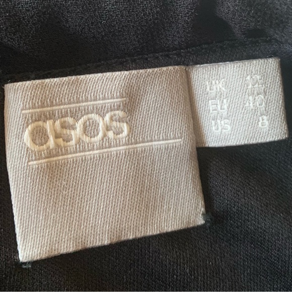 ASOS Black Mini Dress with Silver/Gold Sequins - Picture 4 of 5